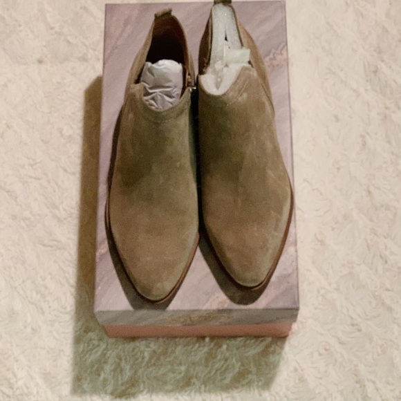 Franco Sarto Suede Ankle Booties - Picture 2 of 4